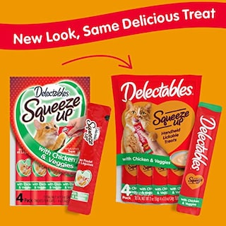 Foto 2 | Wet Cat Treats Hartz Delectables Squeeze Up Chicken 120 Ml X3 - Venta Internacional.