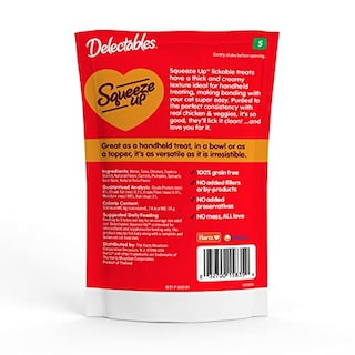 Foto 3 | Wet Cat Treats Hartz Delectables Squeeze Up Chicken 120 Ml X3 - Venta Internacional.