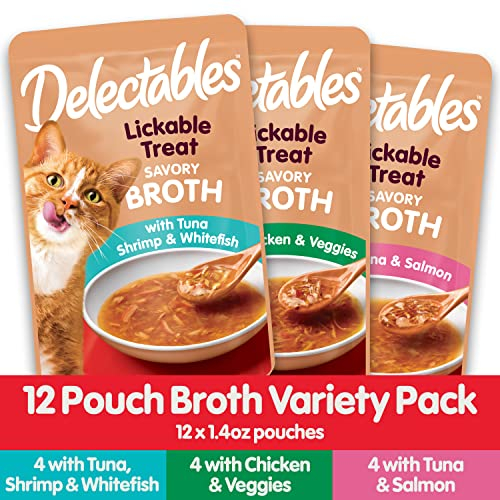 Foto 5 pulgar | Caldos Salados Wet Cat Treat Delectables, 42 Ml, Paquete De 12 Unidades, Hartz - Venta Internacional.
