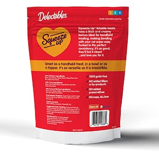 Foto 4 | Cat Treats Hartz Delectables Squeeze Up, Atún Y Camarones, 24 X 14 G - Venta Internacional.