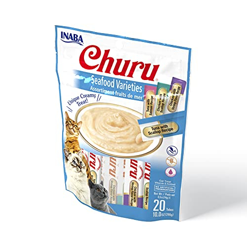 Foto 2 pulgar | Puré Cremoso Para Lamer Churu De Cat Treats Inaba, 15 Ml, 20 Tubos - Venta Internacional.