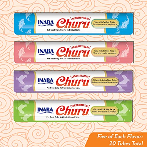 Foto 4 pulgar | Puré Cremoso Para Lamer Churu De Cat Treats Inaba, 15 Ml, 20 Tubos - Venta Internacional.