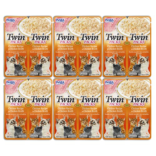 Comida Para Gatos Inaba En Paquetes Dobles De Pollo Desmenuzado Y Caldo Gelée - Venta Internacional.