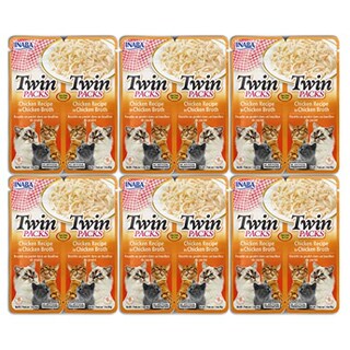 Foto 1 | Comida Para Gatos Inaba En Paquetes Dobles De Pollo Desmenuzado Y Caldo Gelée - Venta Internacional.
