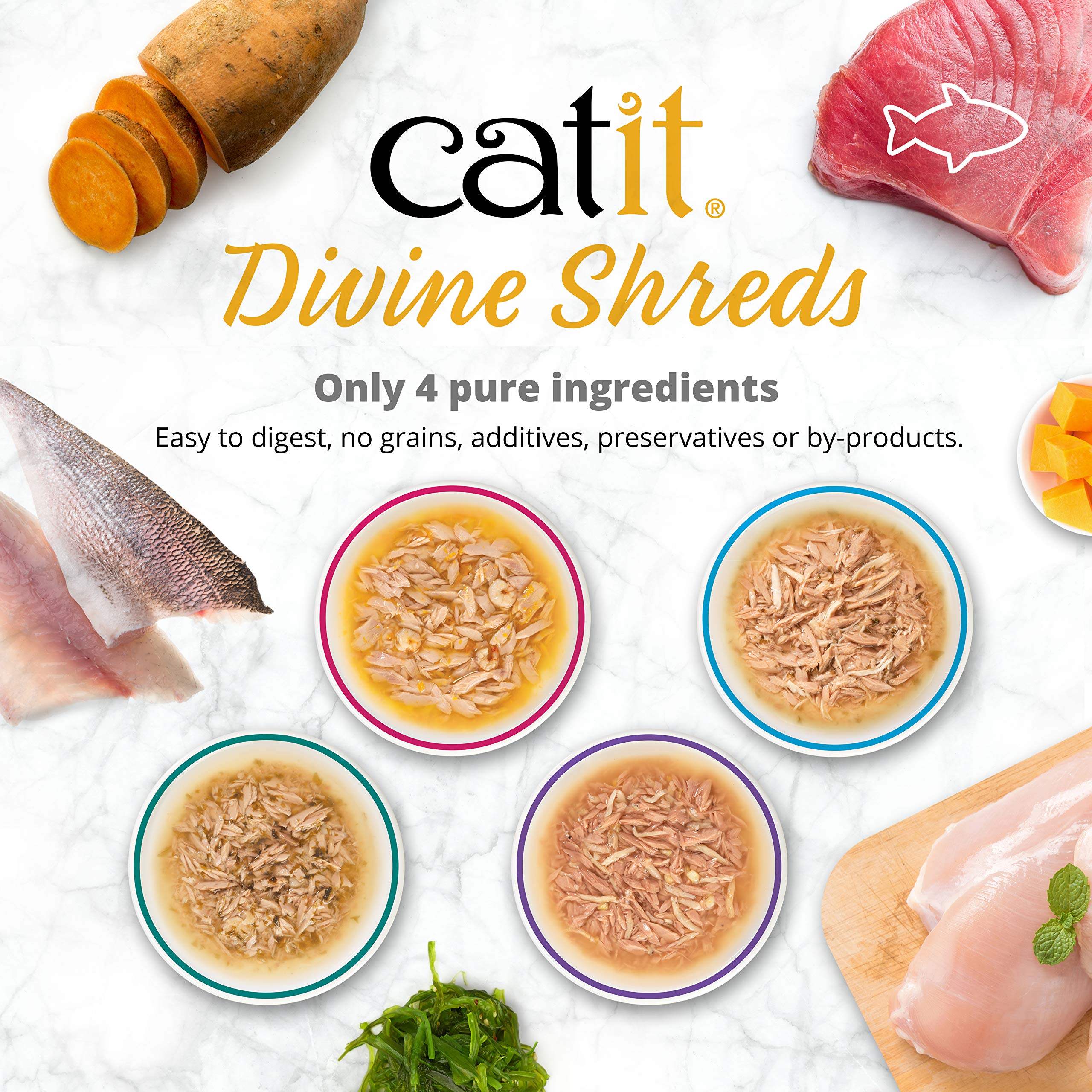 Foto 4 pulgar | Alimento Para Gatos Catit Divine Desmenuza Atún Con Pollo Y Wakame - Venta Internacional.