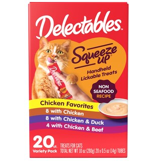 Foto 1 | Cat Treat Delectables Squeeze Up, Paquete De 20 X 15 Ml, Sin Pescado - Venta Internacional.