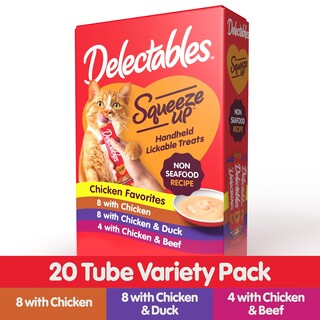 Foto 2 | Cat Treat Delectables Squeeze Up, Paquete De 20 X 15 Ml, Sin Pescado - Venta Internacional.