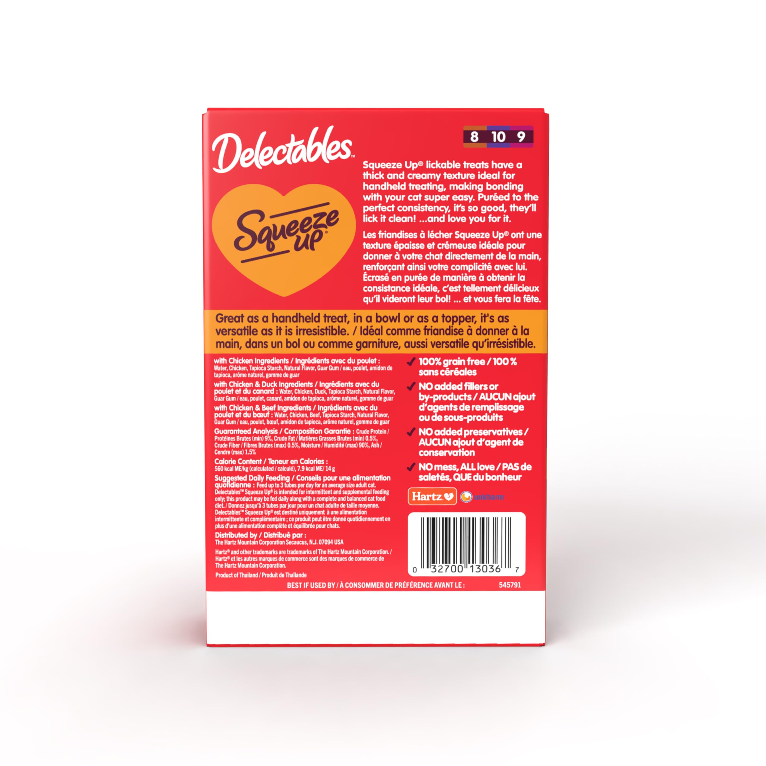 Foto 4 pulgar | Cat Treat Delectables Squeeze Up, Paquete De 20 X 15 Ml, Sin Pescado - Venta Internacional.