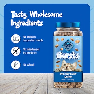 Foto 7 | Pollo Crujiente Y Cremoso Cat Treats Blue Buffalo Bursts, 340 Ml - Venta Internacional.
