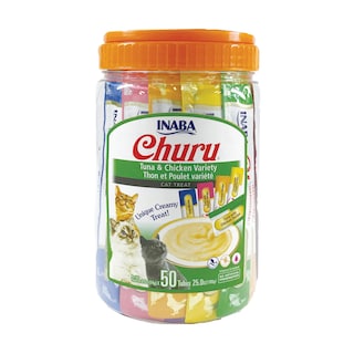 Foto 1 | Puré Cremoso Exprimible Para Lamer Churu De Cat Treats Inaba, 50 X 15 Ml - Venta Internacional.