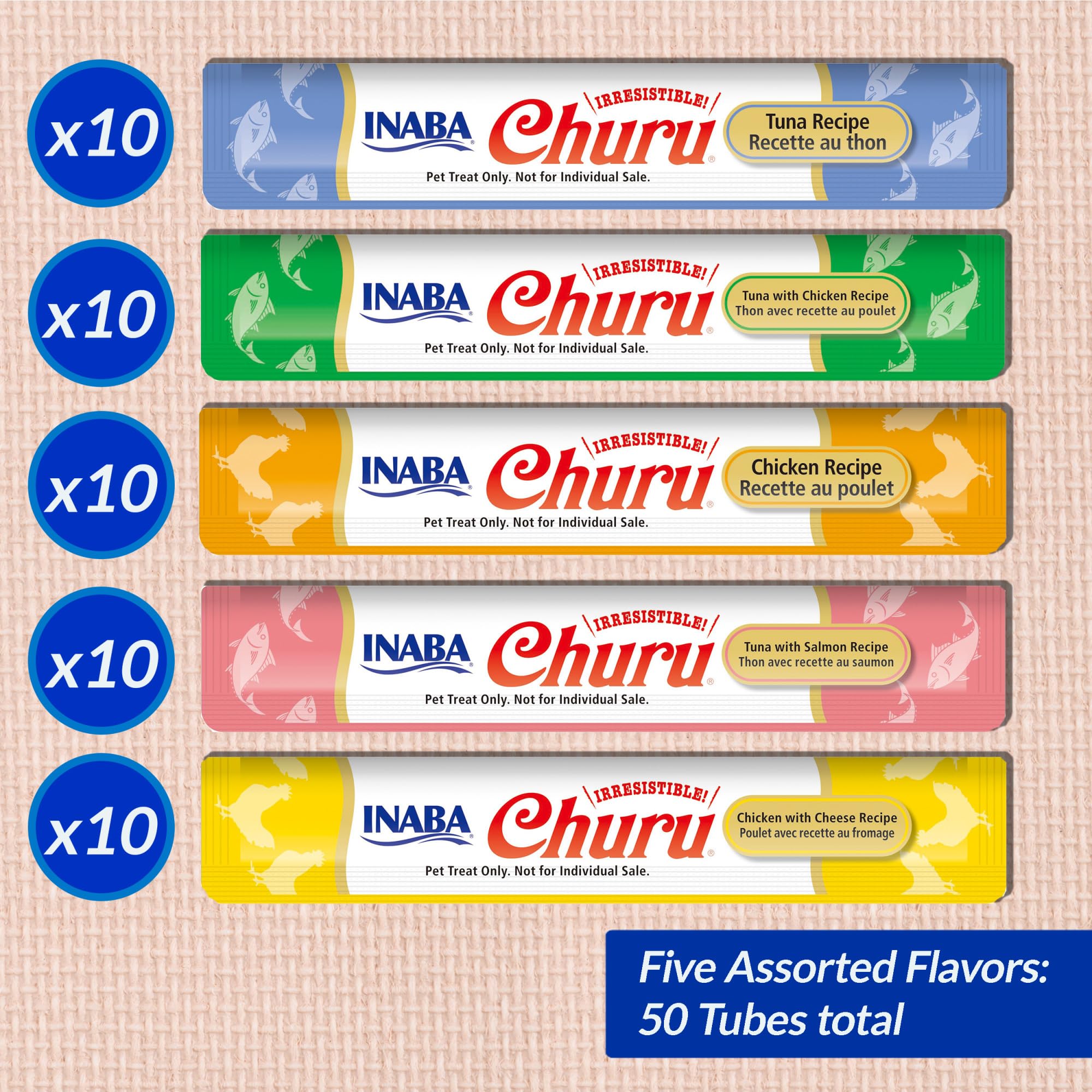 Foto 4 pulgar | Puré Cremoso Exprimible Para Lamer Churu De Cat Treats Inaba, 50 X 15 Ml - Venta Internacional.
