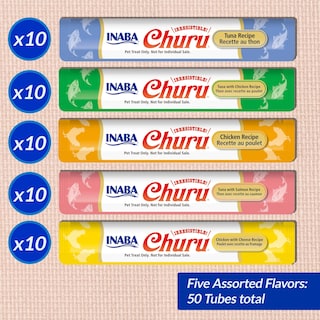 Foto 3 | Puré Cremoso Exprimible Para Lamer Churu De Cat Treats Inaba, 50 X 15 Ml - Venta Internacional.