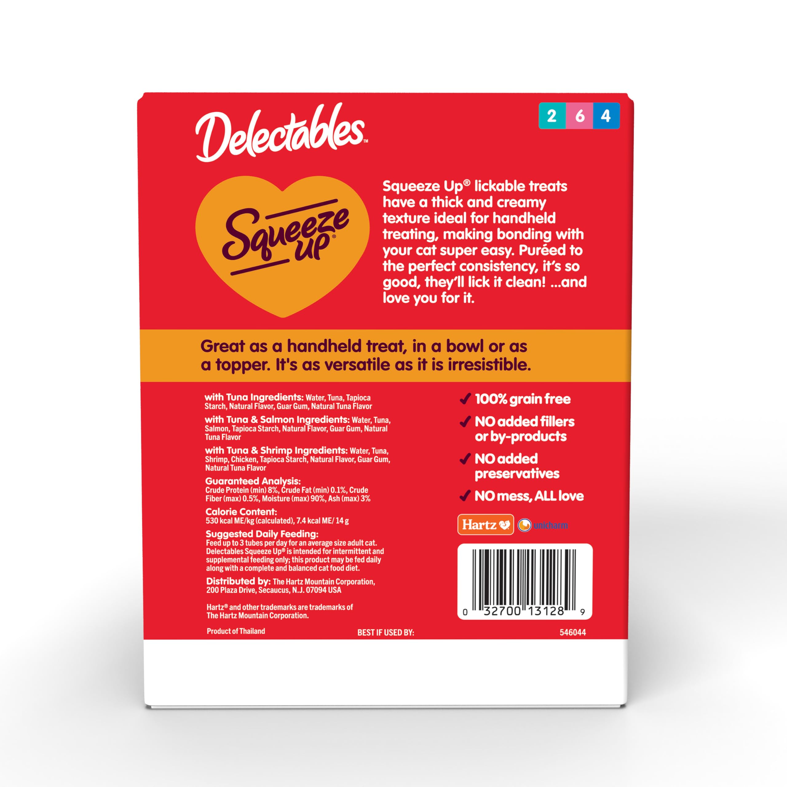 Foto 6 pulgar | Cat Treats Hartz Delectables Squeeze Up, 72 X 15 Ml - Venta Internacional.