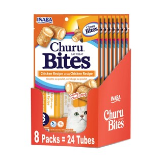Foto 1 | Cat Treats Inaba Churu Bites, Pollo Horneado Blando, 10 G, 24 Tubos - Venta Internacional.