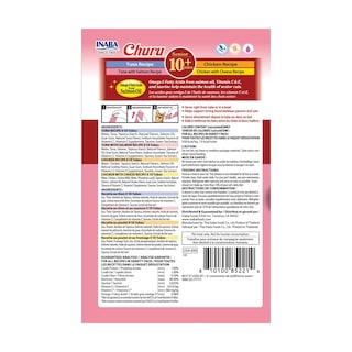 Foto 2 | Cat Treats Inaba Churu Para Mayores De 10 Años, Atún Y Pollo, 40 X 15 Ml - Venta Internacional.