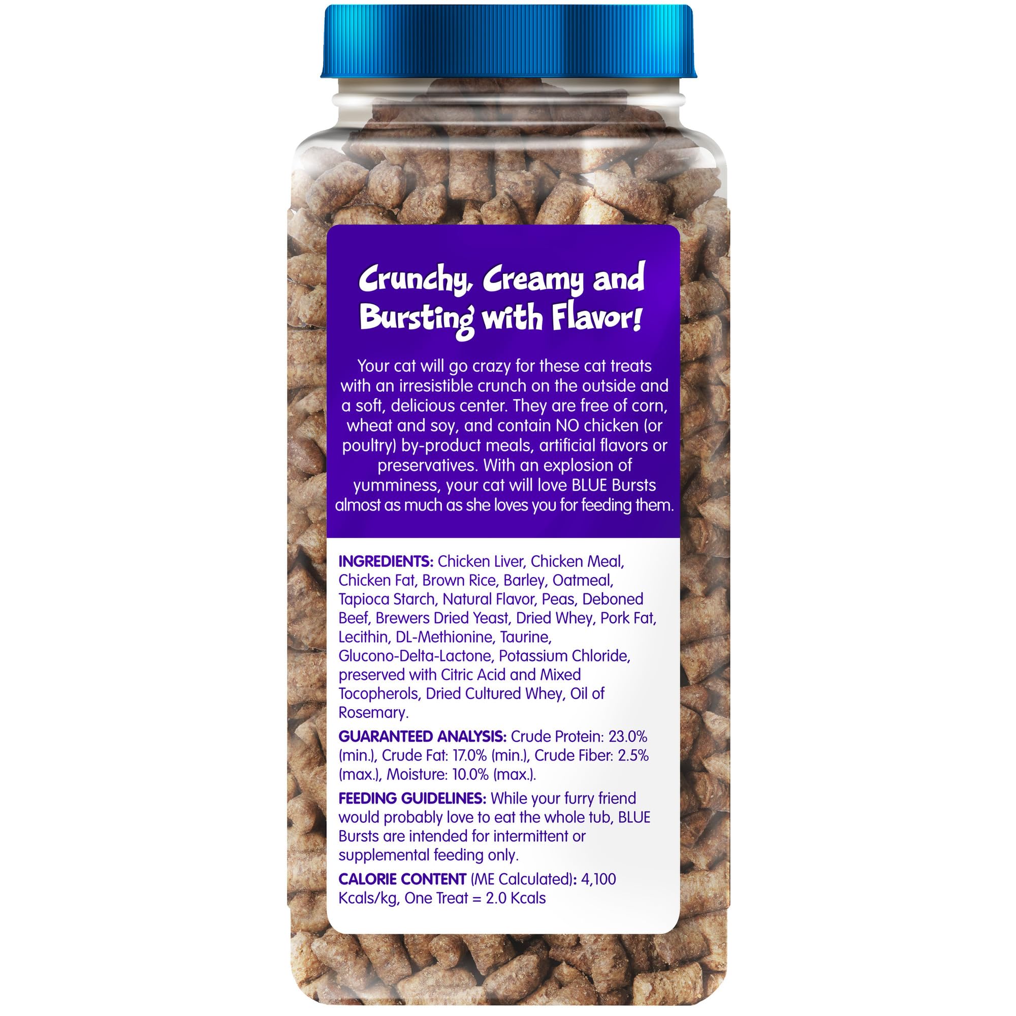 Foto 3 pulgar | Cat Treats Blue Buffalo Bursts  Tarro Crujiente Y Cremoso De 350 Ml - Venta Internacional.