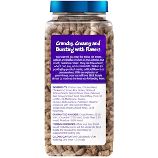 Foto 2 | Cat Treats Blue Buffalo Bursts Tarro Crujiente Y Cremoso De 350 Ml - Venta Internacional.
