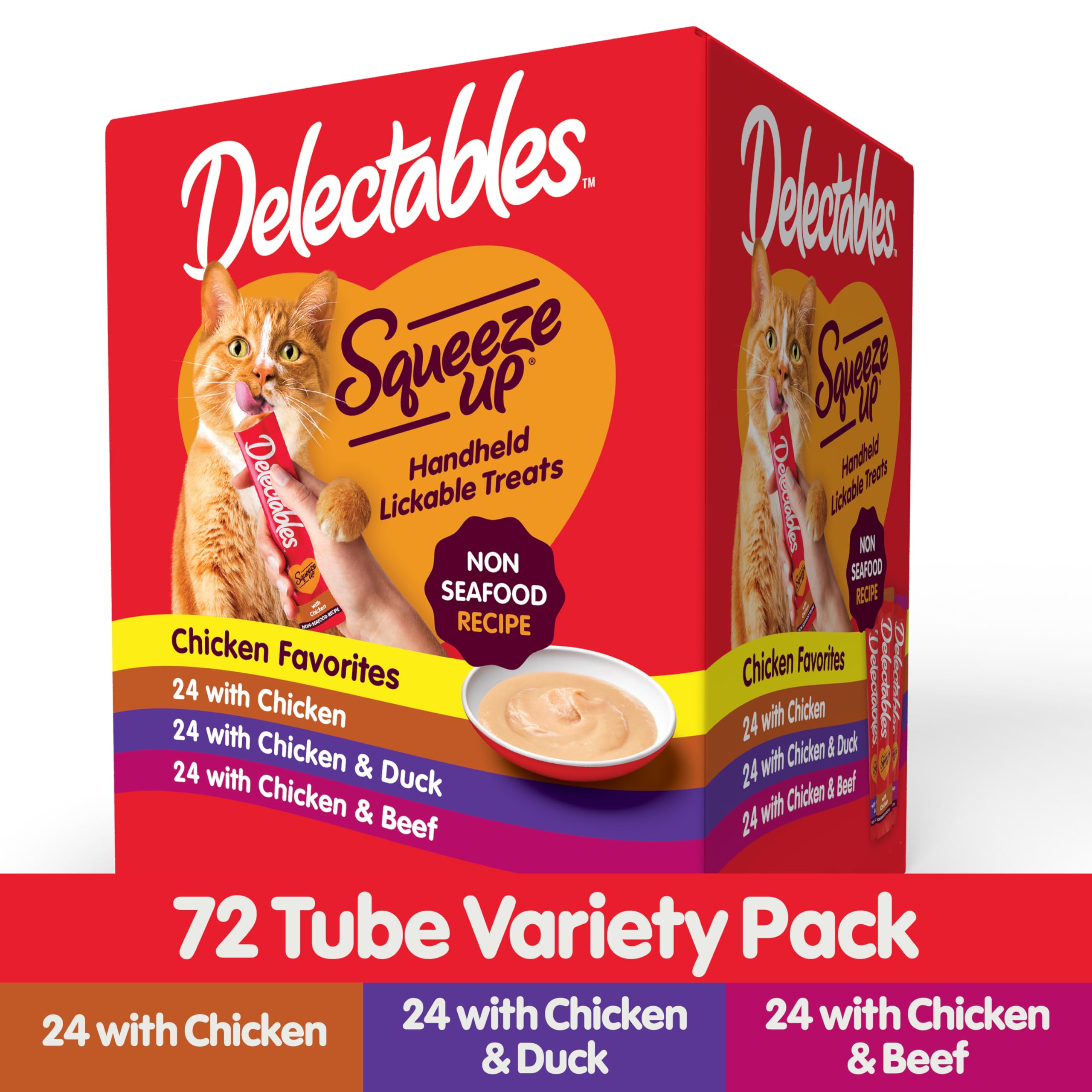 Foto 5 pulgar | Cat Treats Hartz Delectables Squeeze Up  Productos Sin Mariscos  72 X 15 Ml - Venta Internacional.