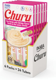 Foto 1 | Snack Churu Para Gato Sabor Camaron Y Atún Pack 24 Tubos