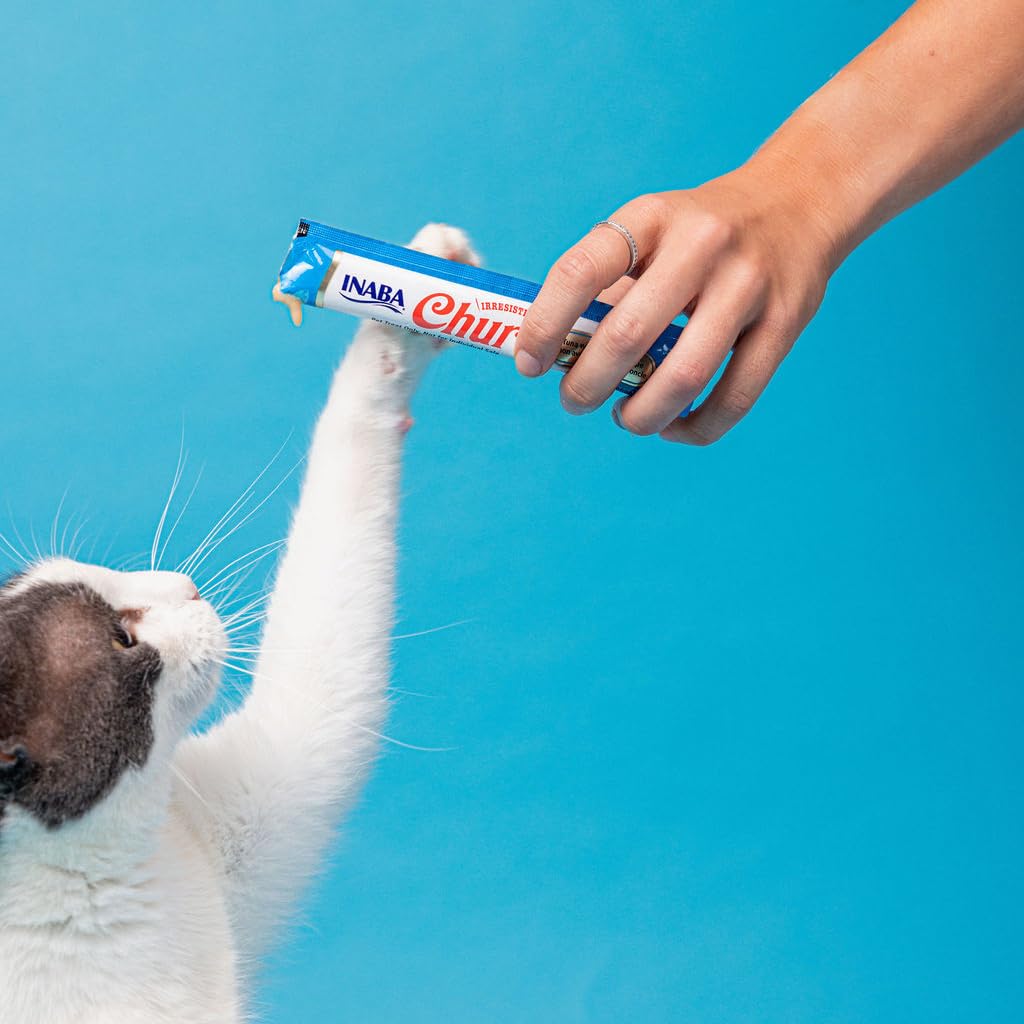 Foto 2 | Puré Cremoso De Atún Con Vieira Para Lamer Churu De Cat Treats Inaba - Venta Internacional.