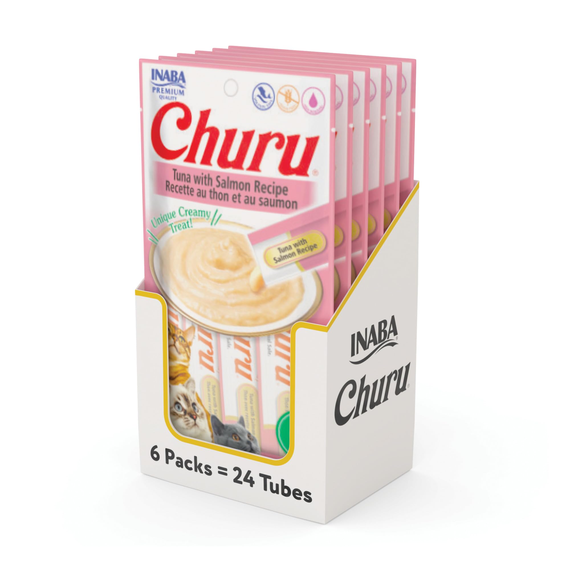 Foto 1 | Cat Treats Inaba  Receta De Atún Churu Con Salmón  24 Tubos - Venta Internacional.
