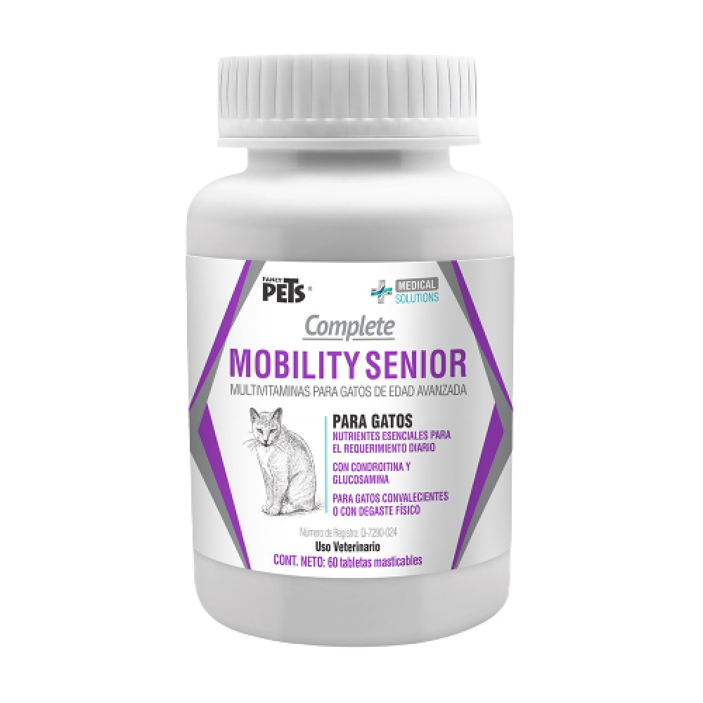 Foto 2 pulgar | Multivitaminas Fancy Pets Mobility Senior 60 Tabletas para Gato