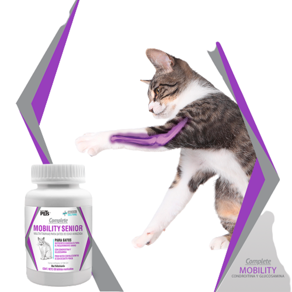 Foto 2 | Multivitaminas Fancy Pets Mobility Senior 60 Tabletas para Gato