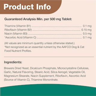 Foto 5 | Levadura Seca de Cerveza para Mascotas Naturvet con Ajo 500 Tabletas Masticables - Venta Internacional