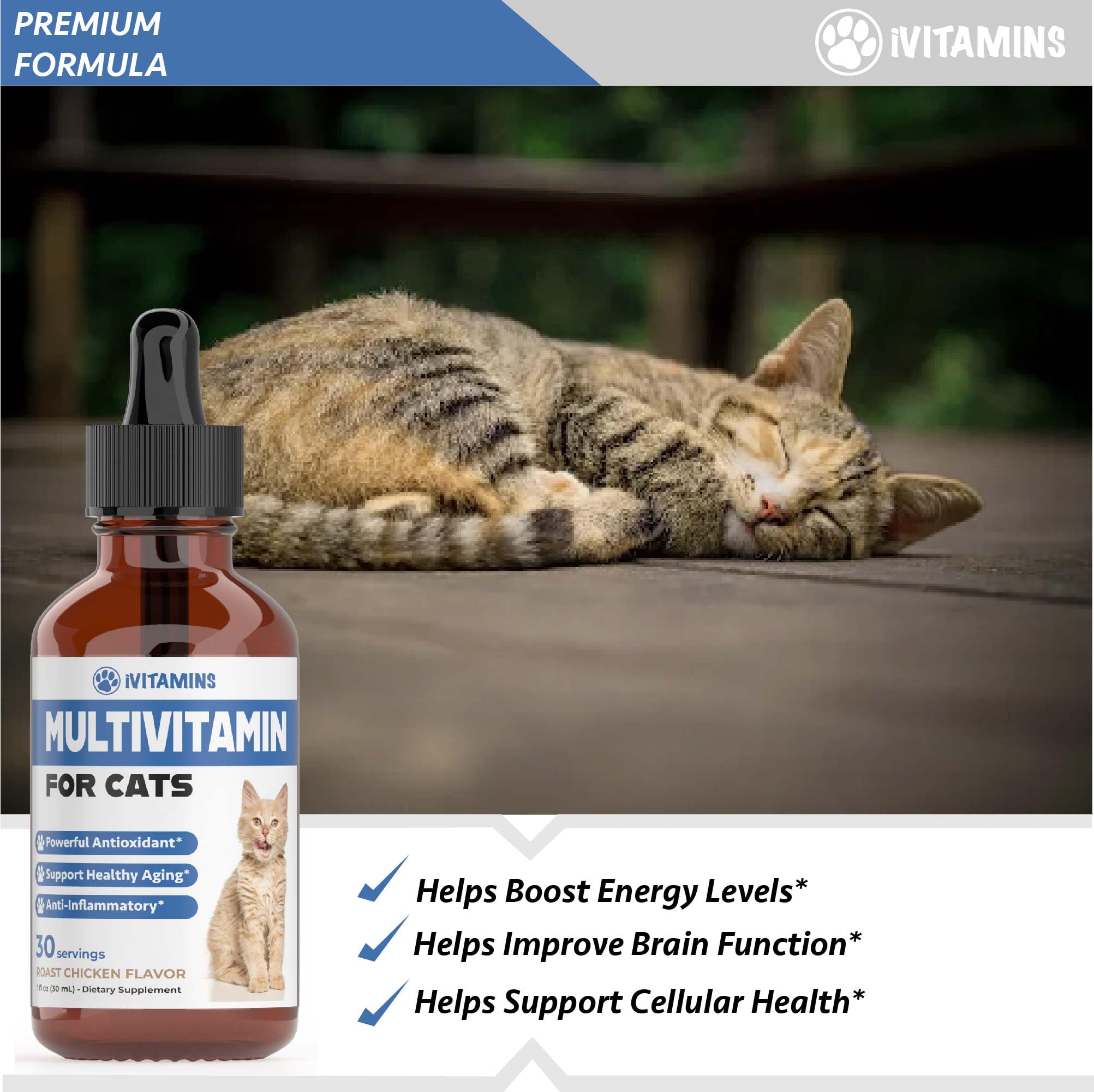 Foto 4 pulgar | Multivitamínico Para Gatos, Vitaminas I, Que Apoyan La Salud Inmunológica, 30 Ml - Venta Internacional.