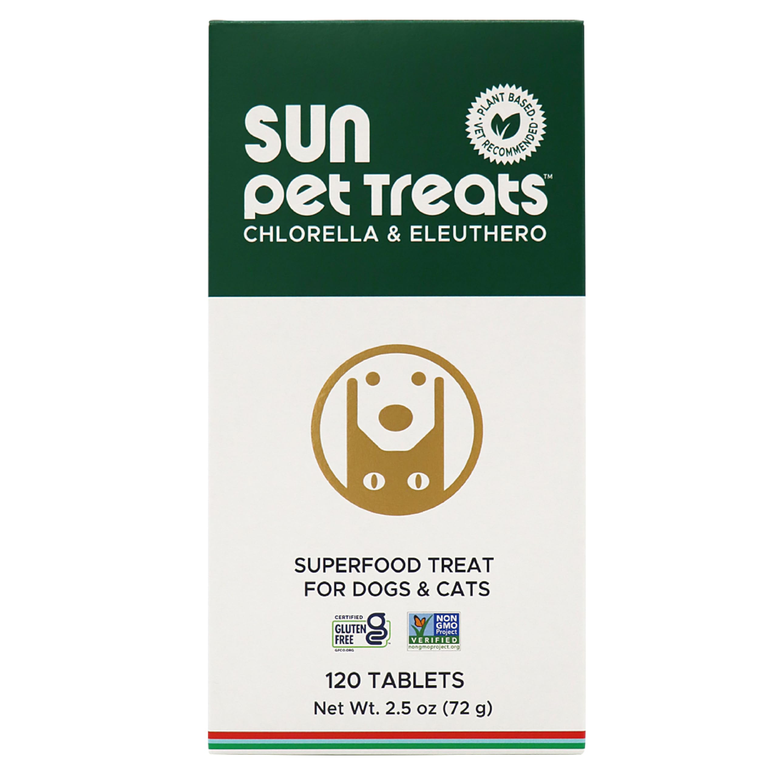 Suplemento Sun Chlorella Sun Pet Treats, Superalimento Verde - Venta Internacional.
