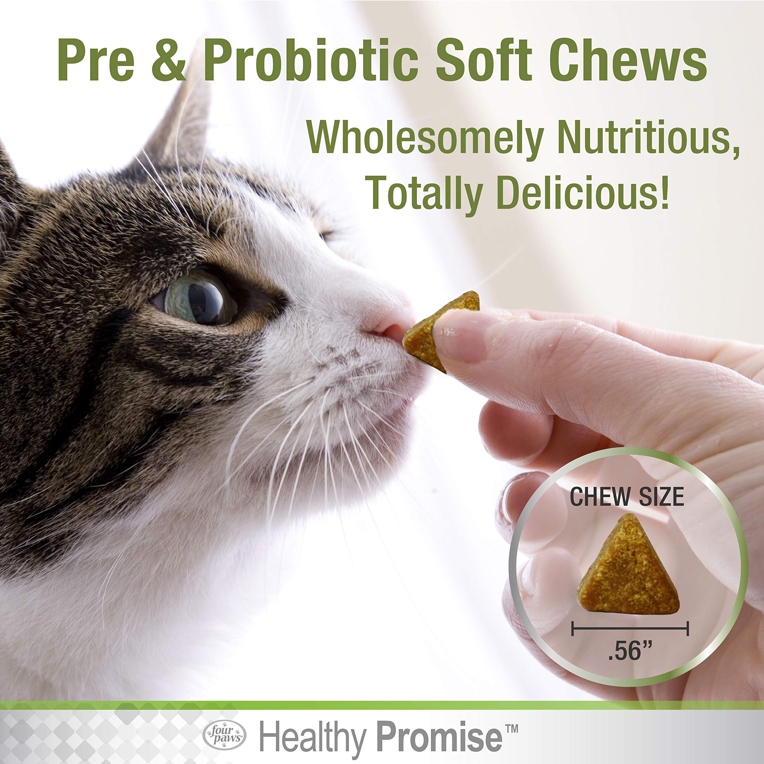 Foto 3 pulgar | Suplementos Four Paws Healthy Promise Pre Y Probióticos Para Gatos, Masticables Blandos, 90 Unidades - Venta Interna