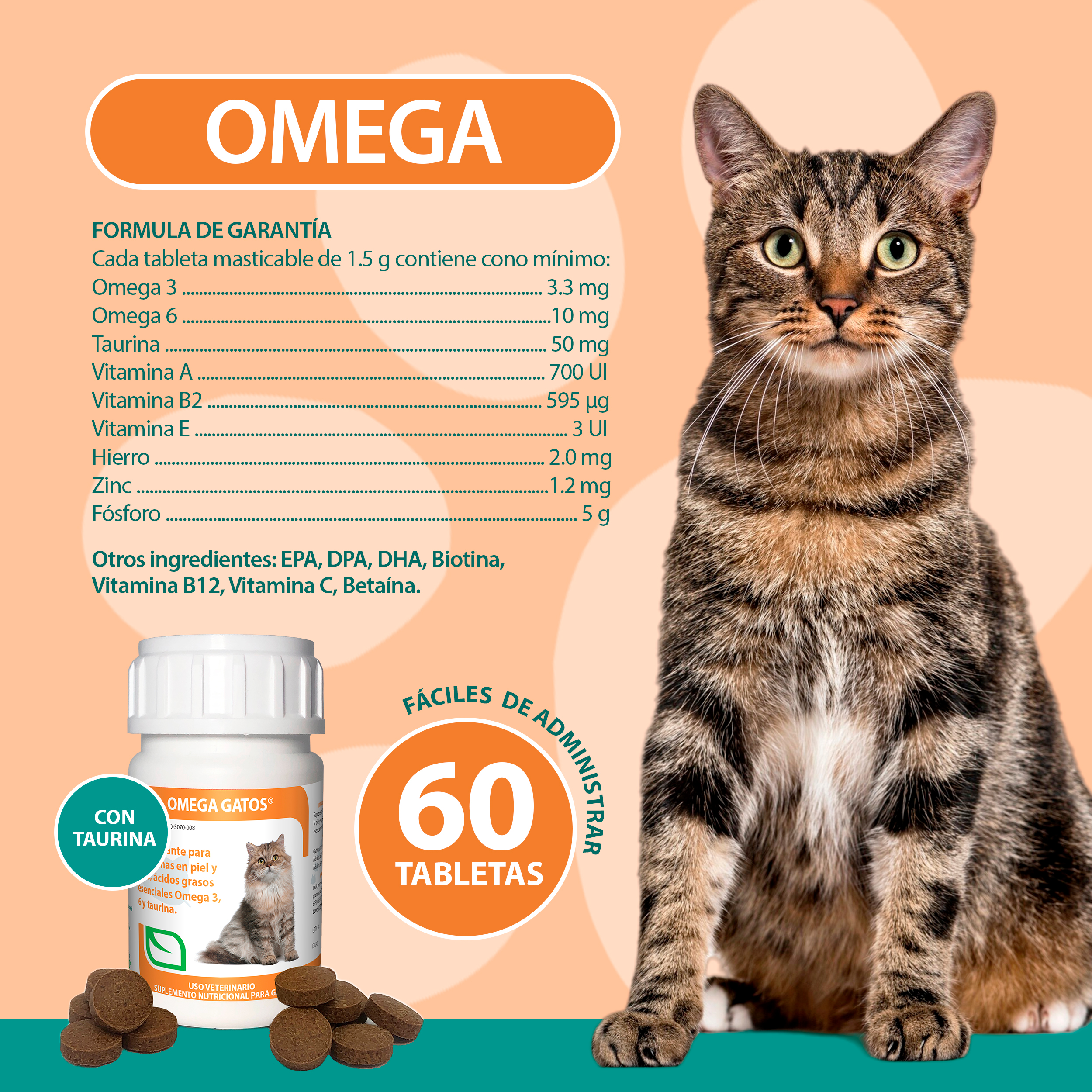 Foto 5 | Omega Gatos 60