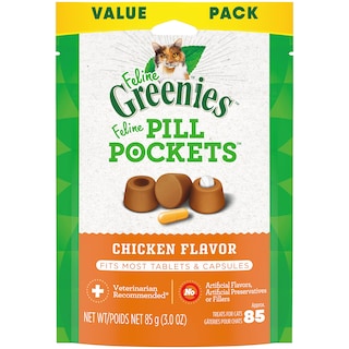 Foto 1 | Cat Treats Greenies Feline Pill Pockets Chicken 85 Golosinas - Venta Internacional.