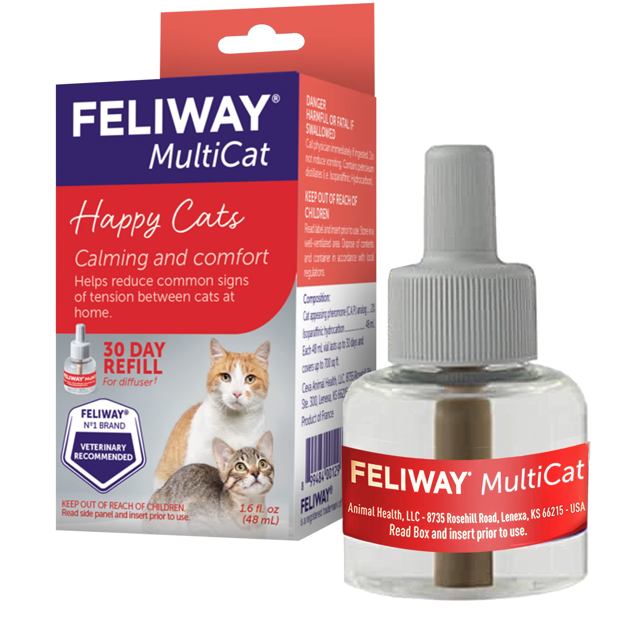 Foto 1 | Recambio Para Feromona Calmante Feliway Multicat, Suministro Para 30 Días - Venta Internacional.