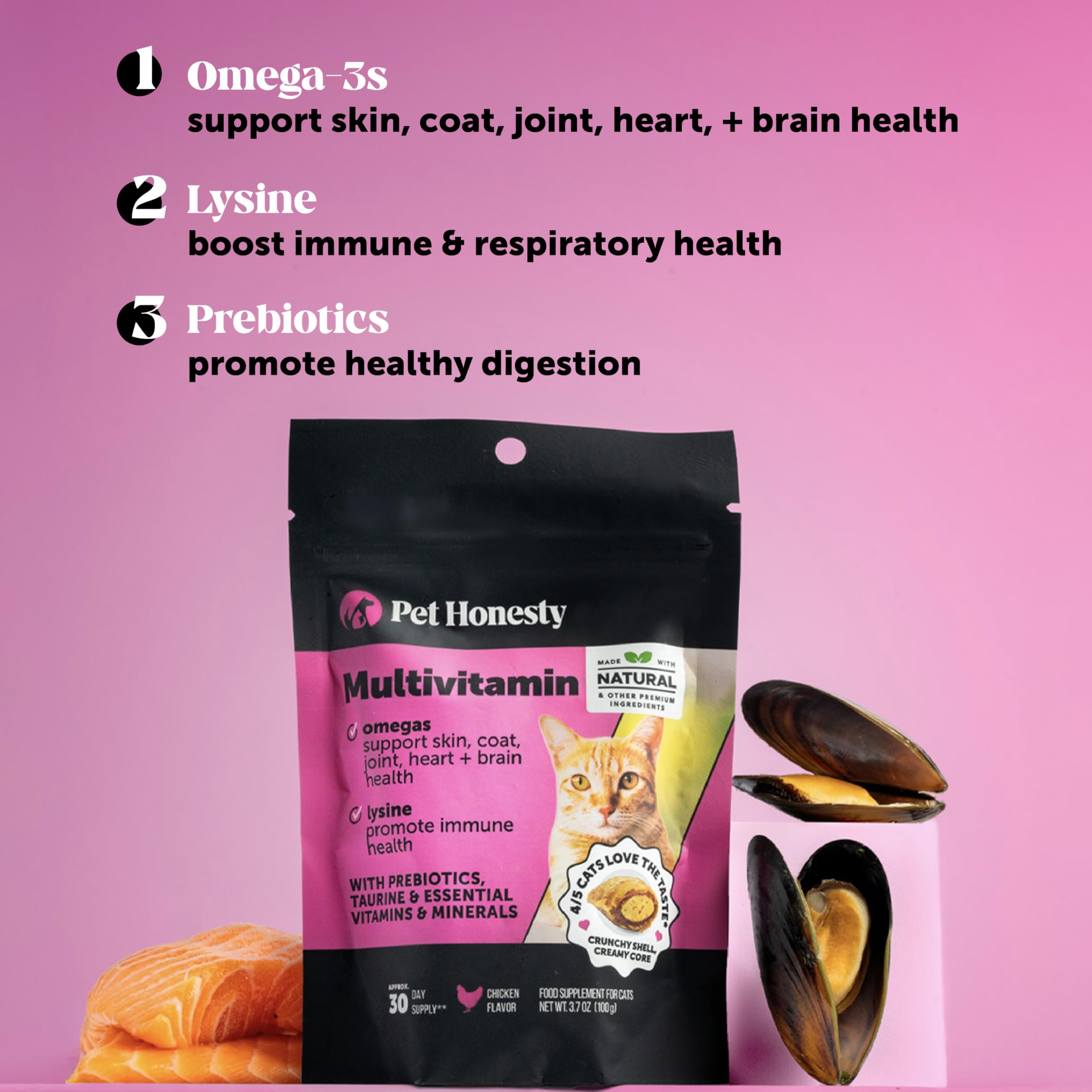 Foto 4 pulgar | Masticales Multivitamínicos Para Gatos Pet Honesty Health Support 90 Días - Venta Internacional.