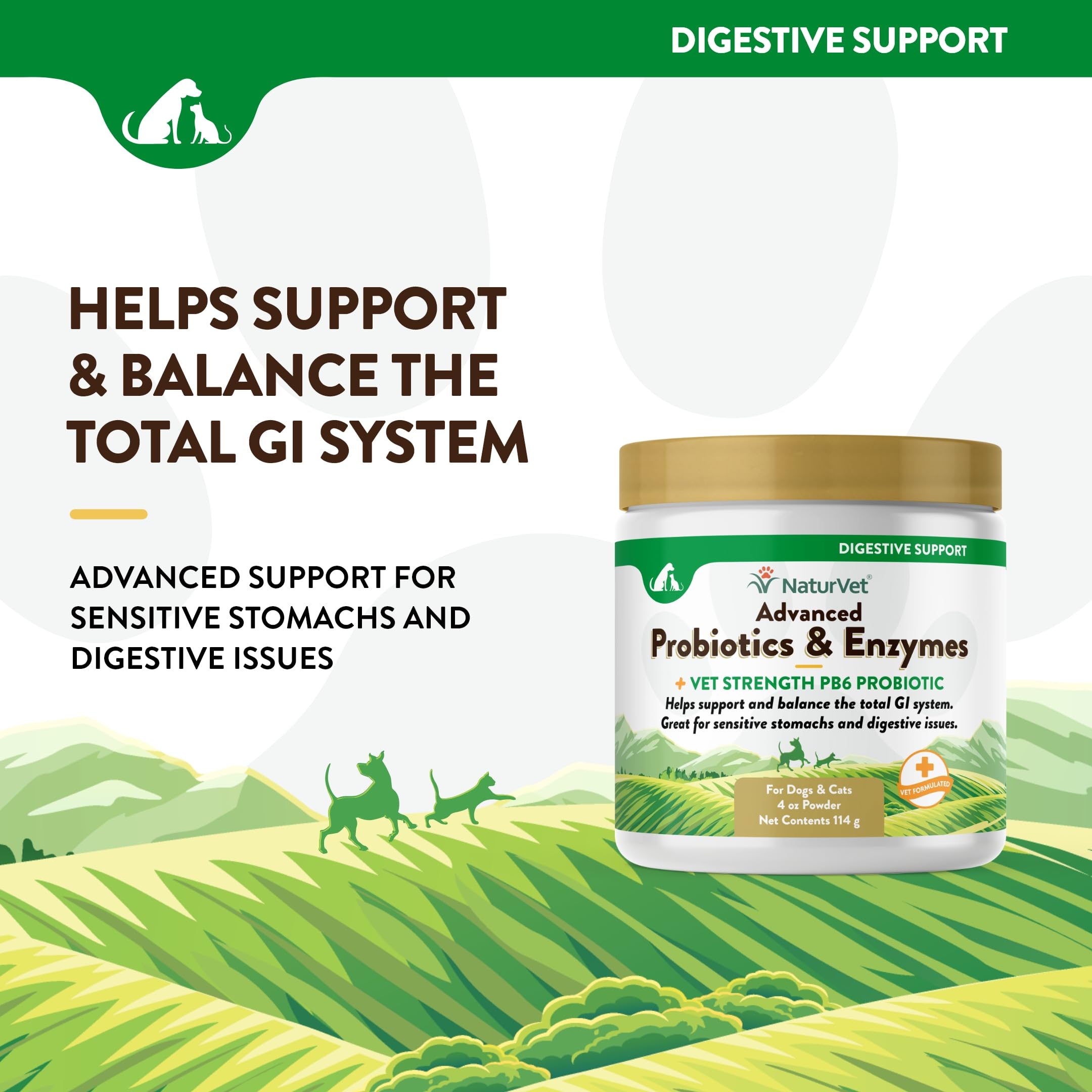 Foto 2 | Suplemento Naturvet Advanced Con Probióticos Y Enzimas Para Mascotas - Venta Internacional.