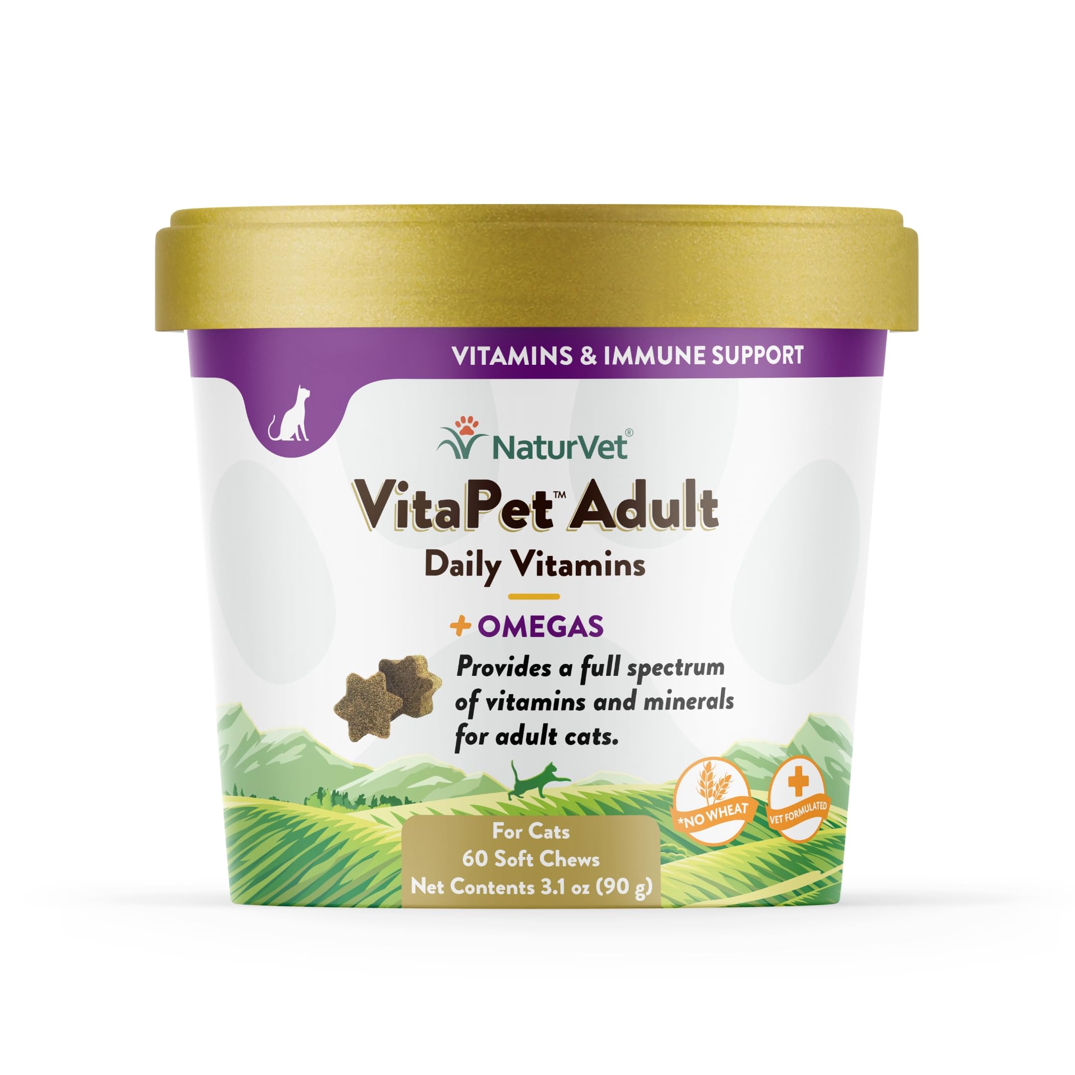 Foto 1 | Vitaminas Y Omegas Para Gatos Naturvet Vitapet Adult 60 Soft Chews - Venta Internacional.