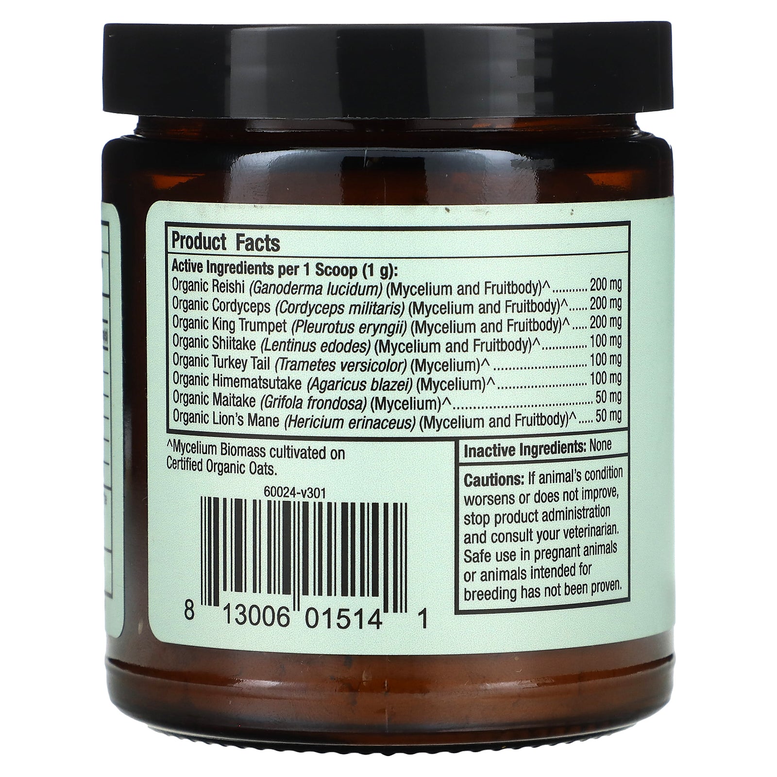 Foto 3 pulgar | Suplemento Dr. Mercola Bark & Whiskers De Hongos Fermentados Orgánicos 60 G - Venta Internacional.