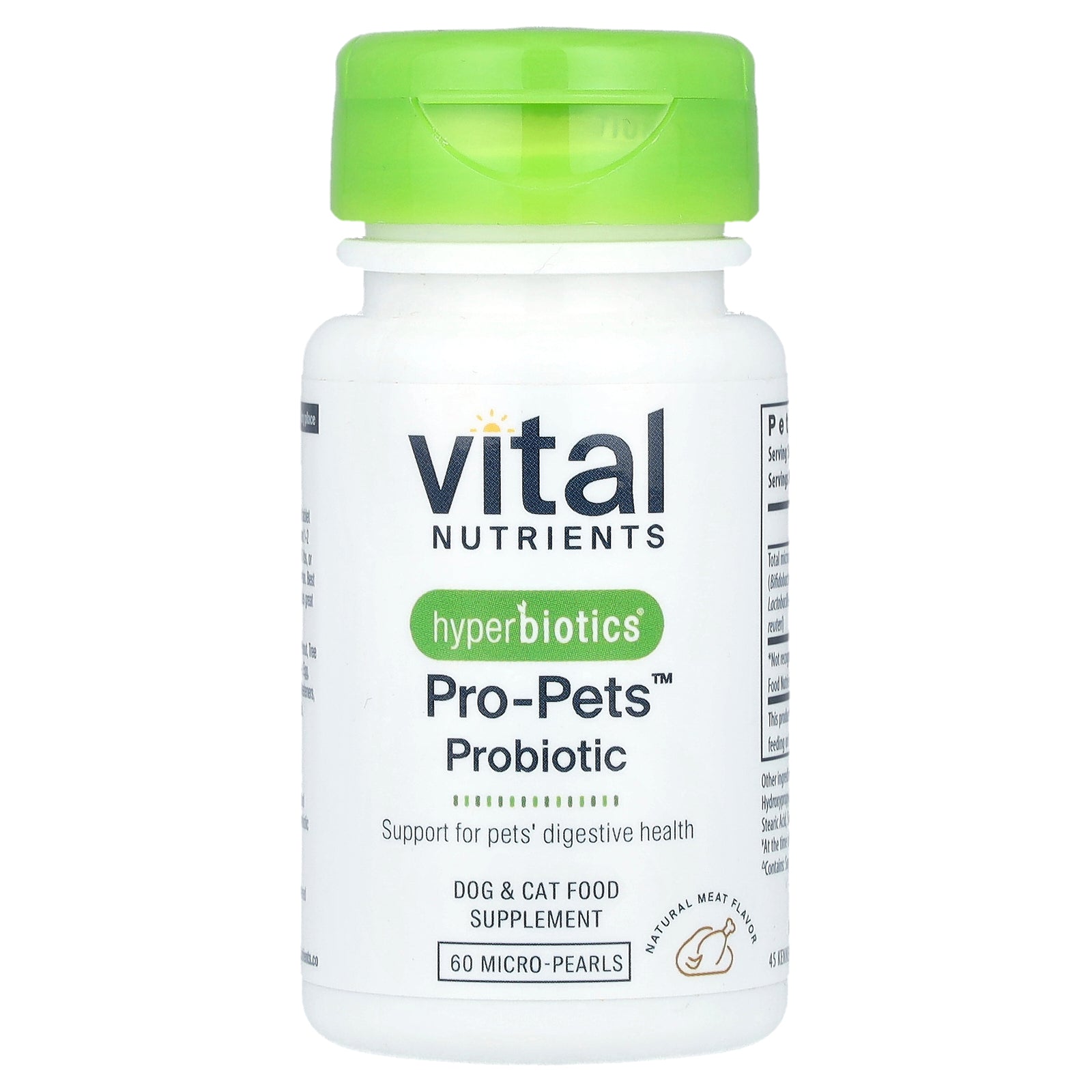 Foto 2 pulgar | Suplemento Vital Nutrients Hyperbiotics Pro-pets Probiotic - Venta Internacional.