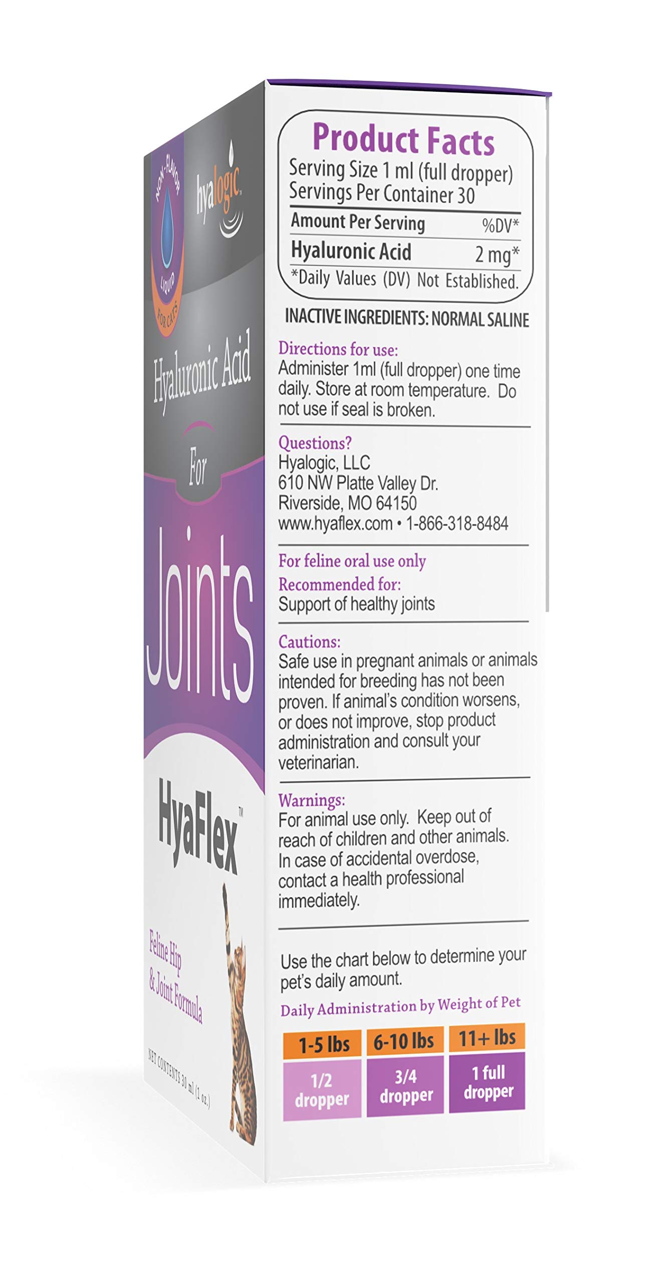 Foto 7 pulgar | Suplemento Para Articulaciones De Gato  Ácido Hialurónico Hyalogic Hyaflex  30 Ml - Venta Internacional.