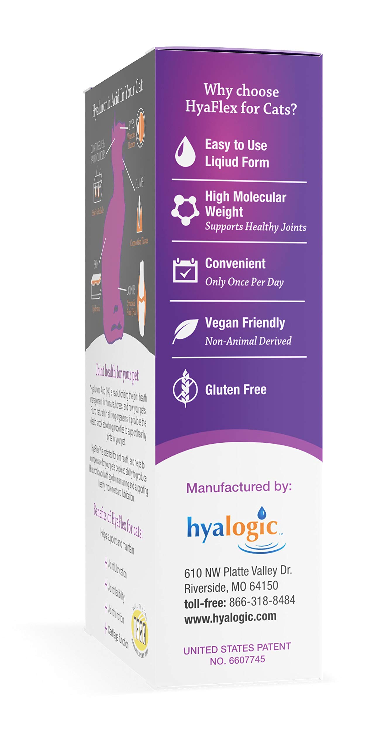 Foto 7 | Suplemento Para Articulaciones De Gato  Ácido Hialurónico Hyalogic Hyaflex  30 Ml - Venta Internacional.