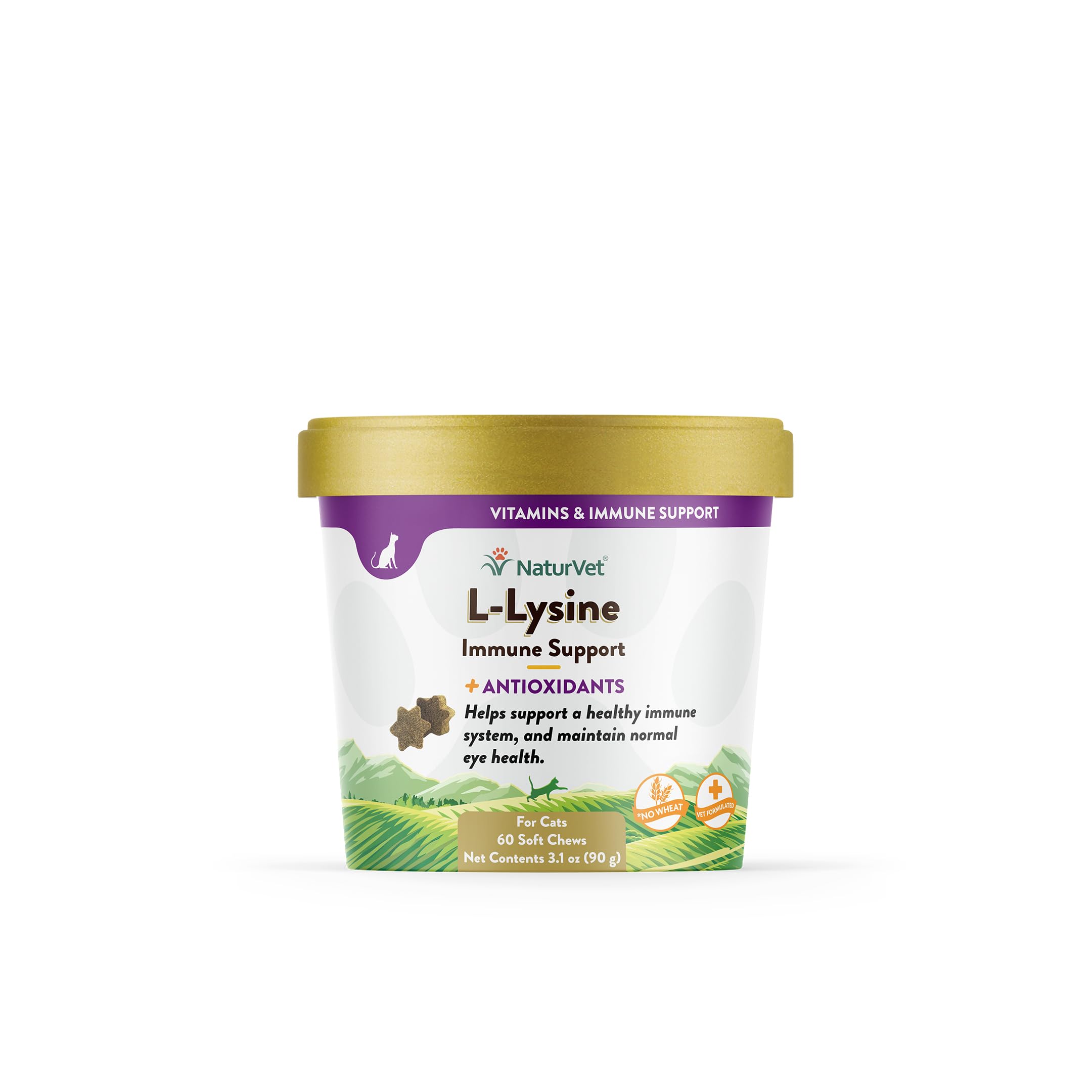 Foto 2 pulgar | Suplemento Para Gatos Naturvet L-lisina Immune Support 60 Comprimidos Masticables - Venta Internacional.