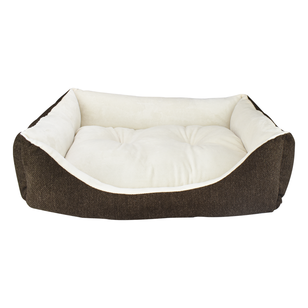 Foto 2 pulgar | Cama para Perro Fancy Pets TX10907 Rectangular color Café con Beige con Cojín Separable Tamaño Mediano