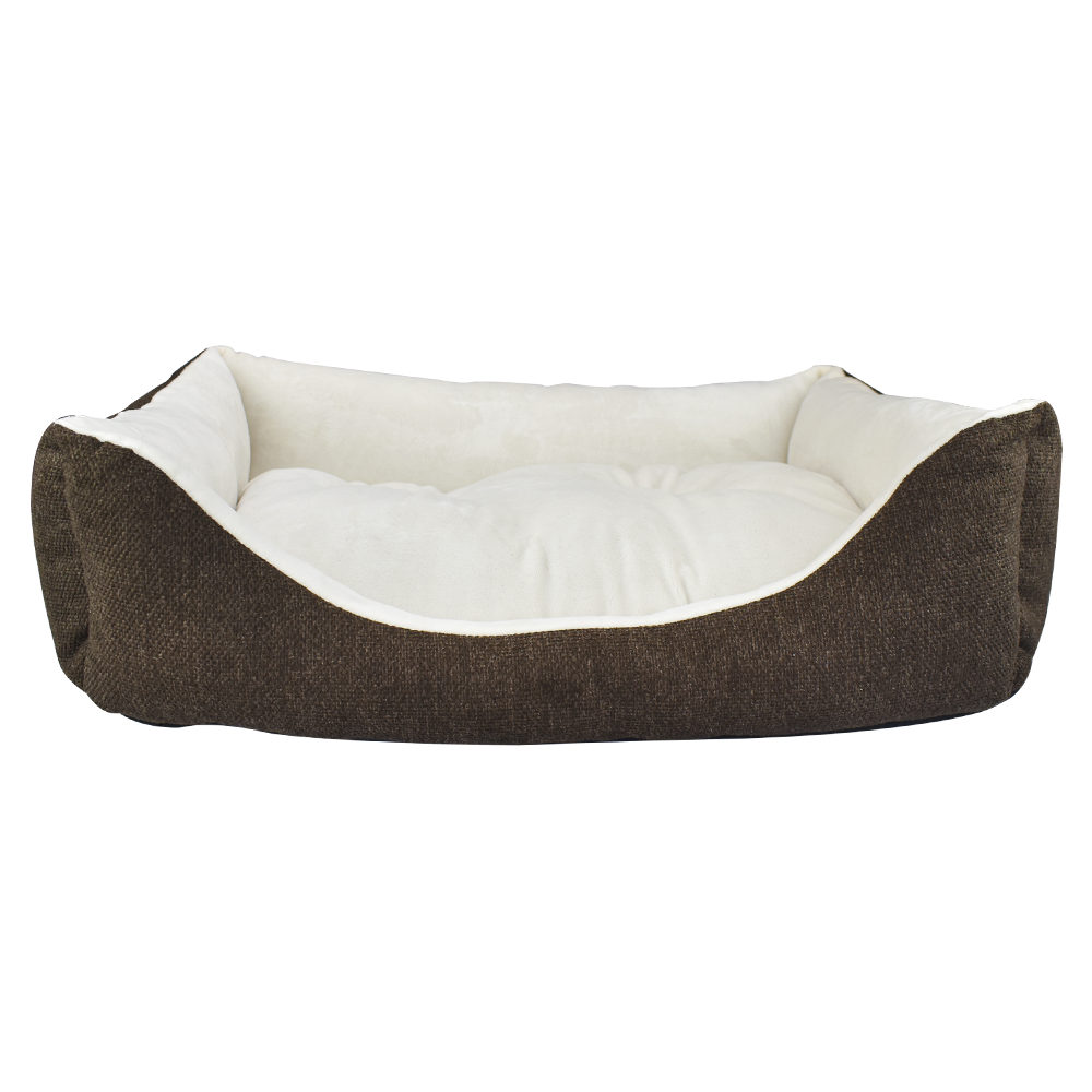 Foto 3 | Cama para Perro Fancy Pets TX10907 Rectangular color Café con Beige con Cojín Separable Tamaño Mediano