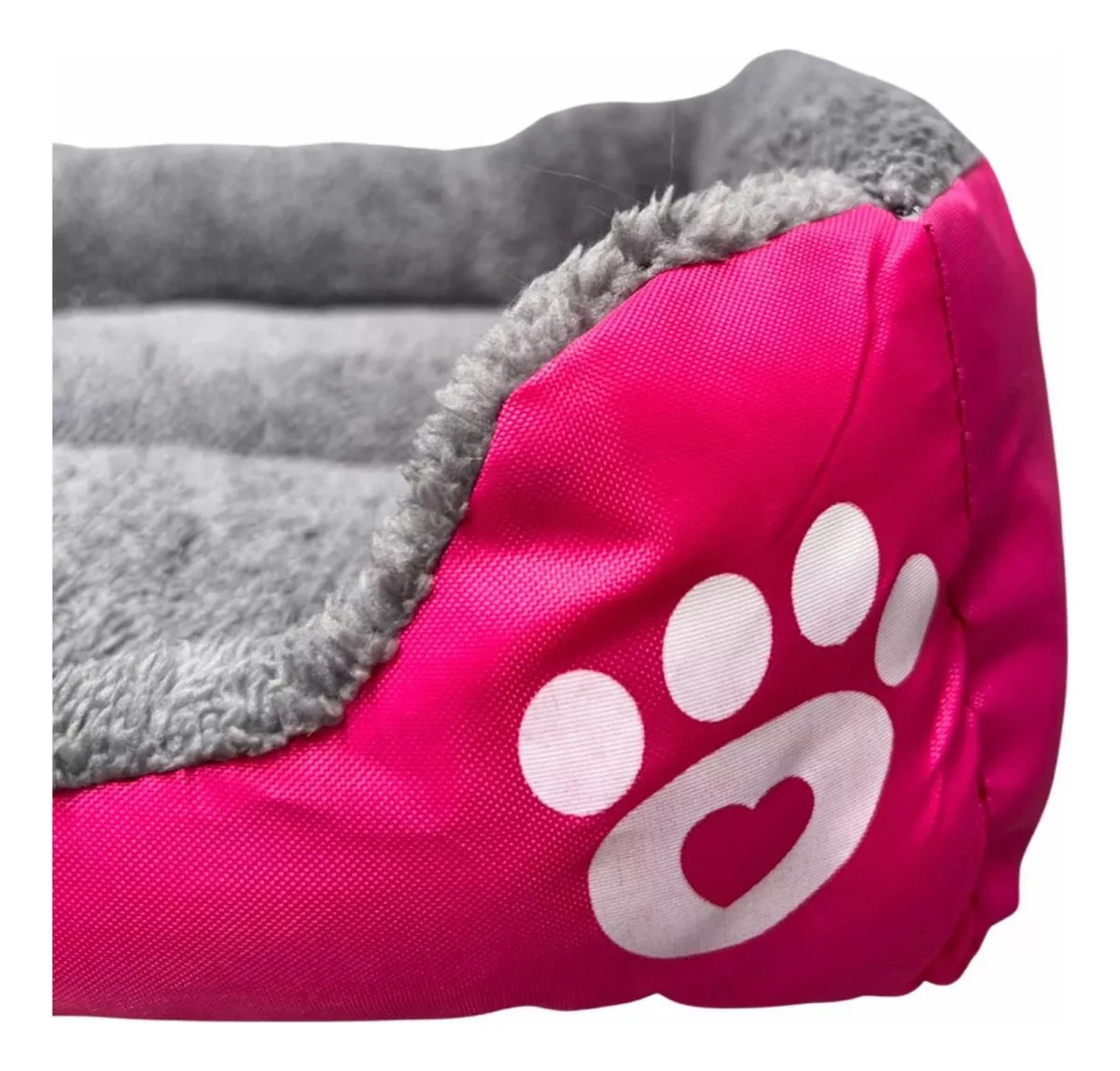 Foto 3 pulgar | Cama para Mascotas Estampado Huella Eo Safe Imports ESI-8974 Rosa Talla Grande