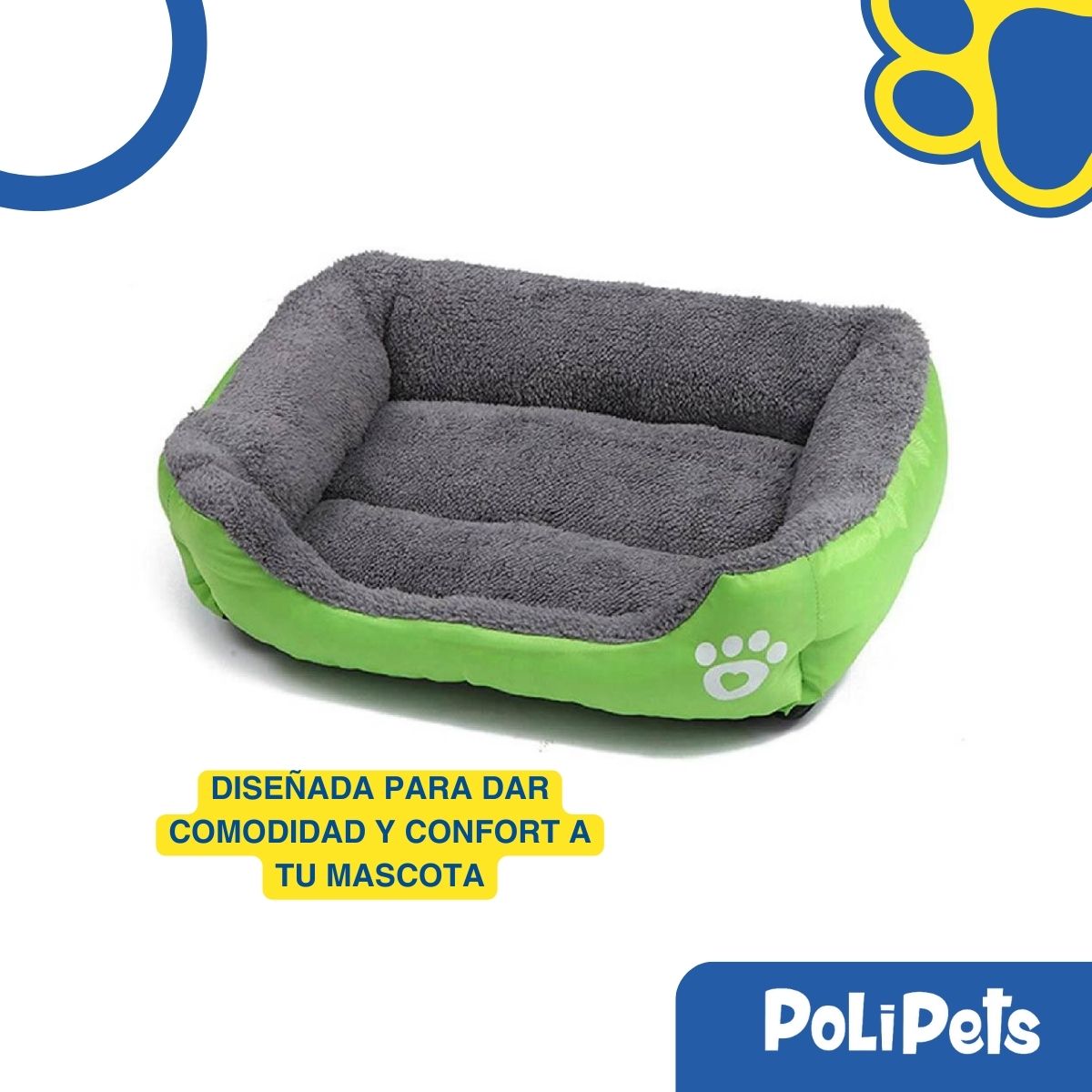 Foto 3 pulgar | Cama para Mascotas Poli Pets PP-CPMGR-54CM Verde