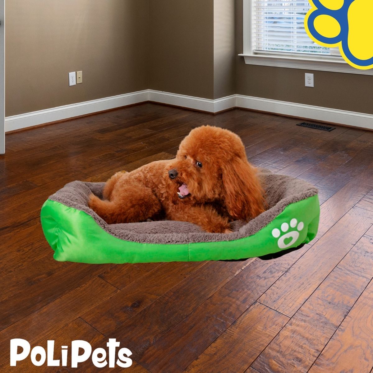 Foto 6 pulgar | Cama para Mascotas Poli Pets PP-CPMGR-54CM Verde