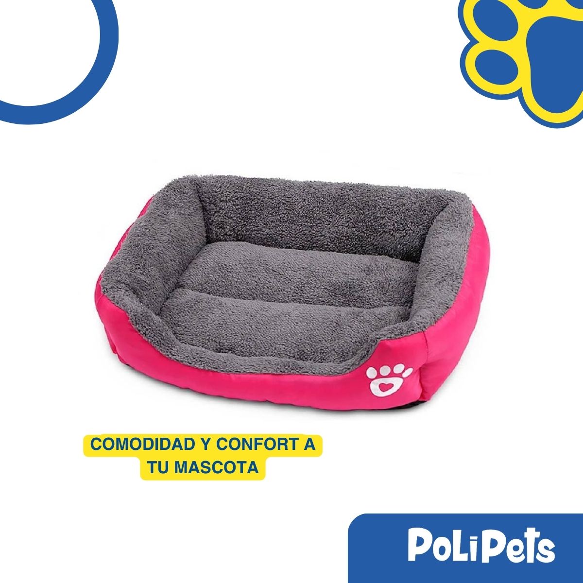 Foto 3 pulgar | Cama para Mascotas Poli Pets PP-CPMPK-54CM Rosa