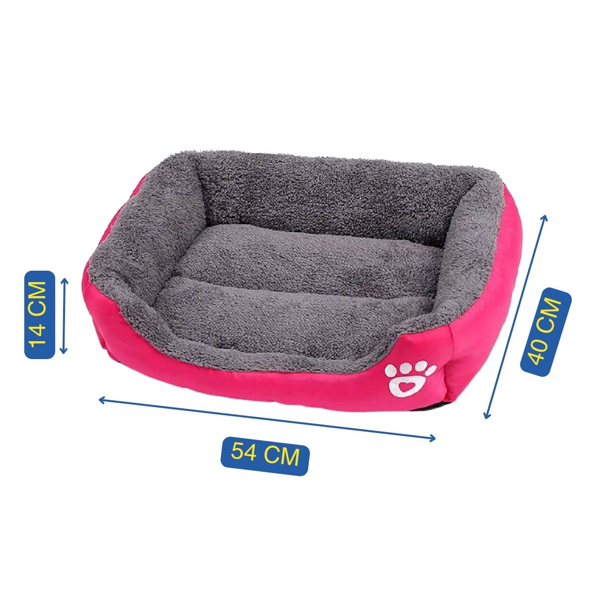 Foto 7 pulgar | Cama para Mascotas Poli Pets PP-CPMPK-54CM Rosa