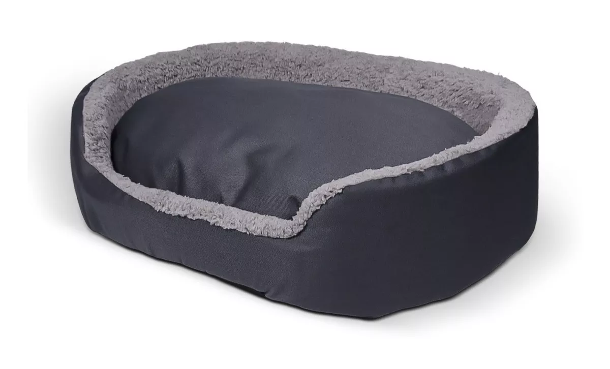 Cama Doble Vista para Mascota Pequeña Eo Safe Imports Gris